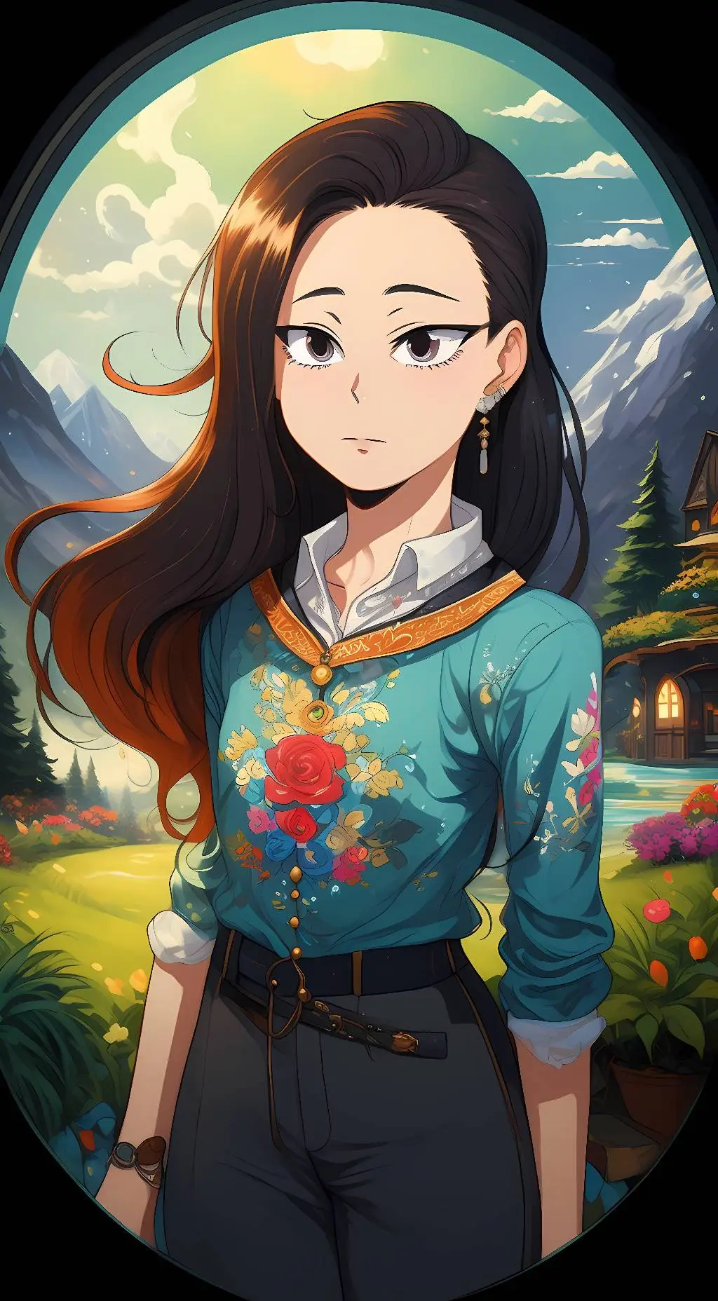 ai character: momo yayoruzu background