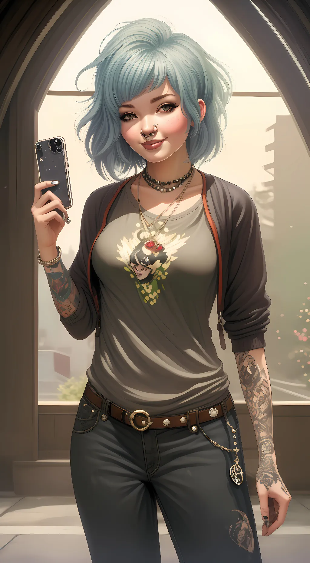 ai character: Luna  background