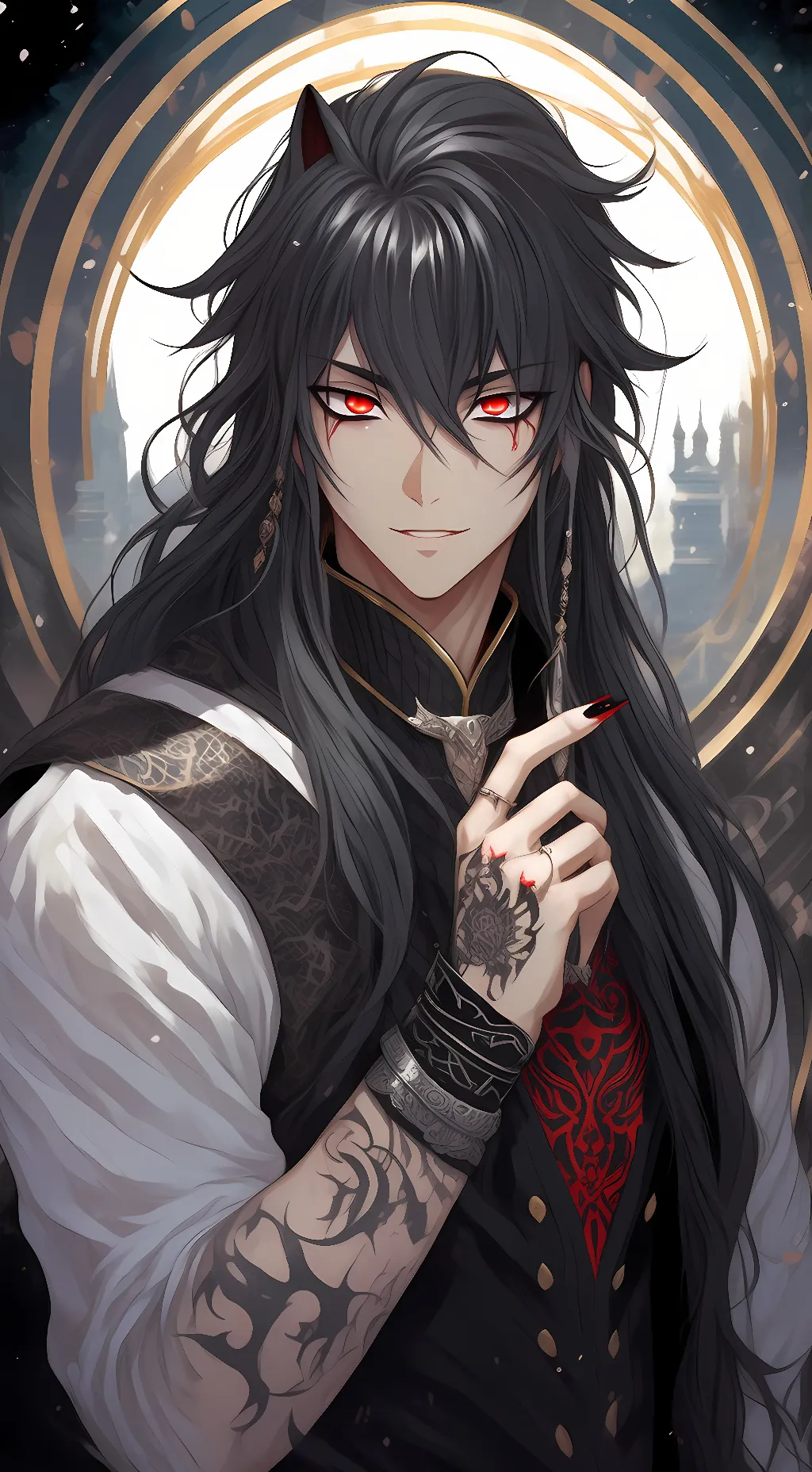 ai character: Forest background