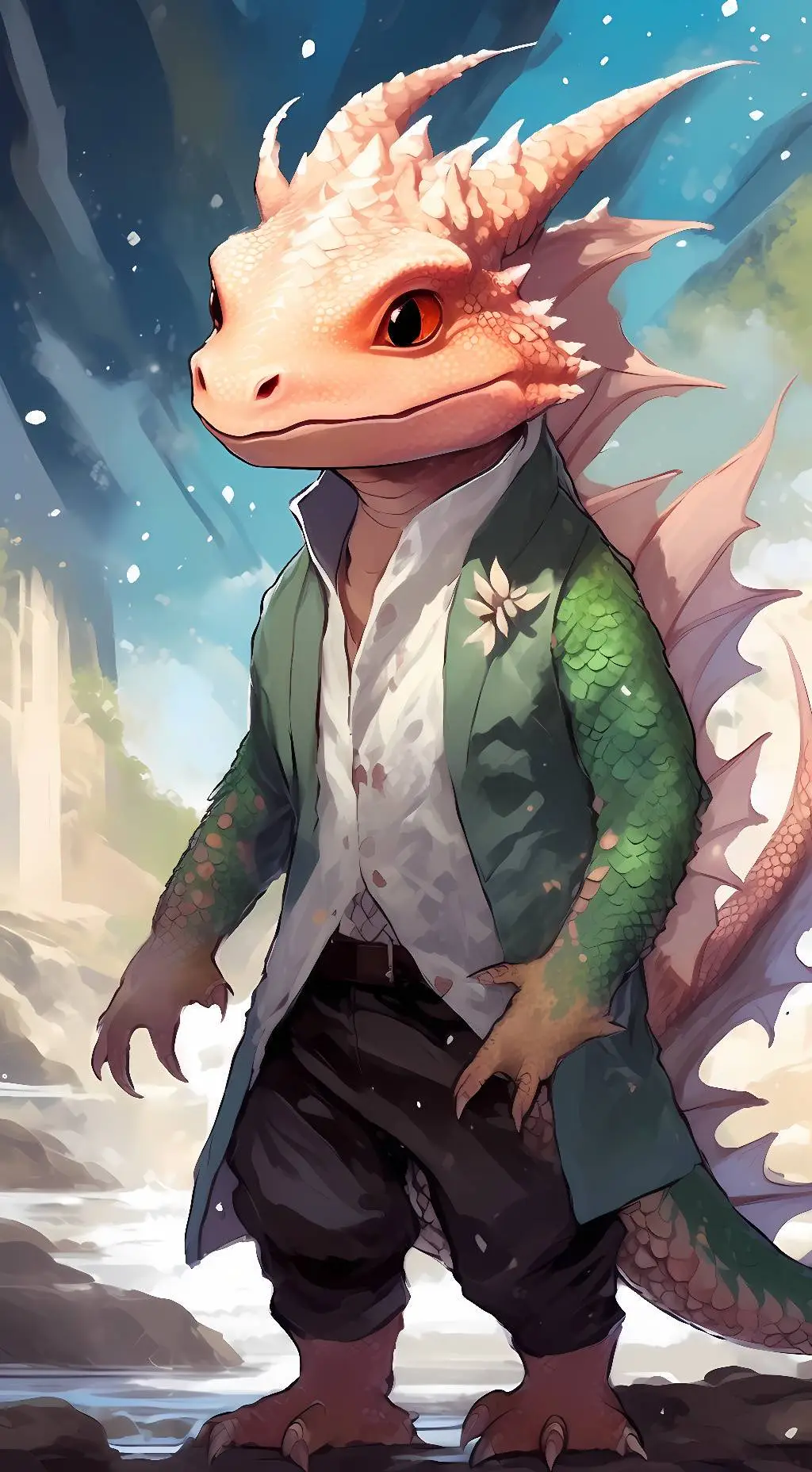 ai character: axol background