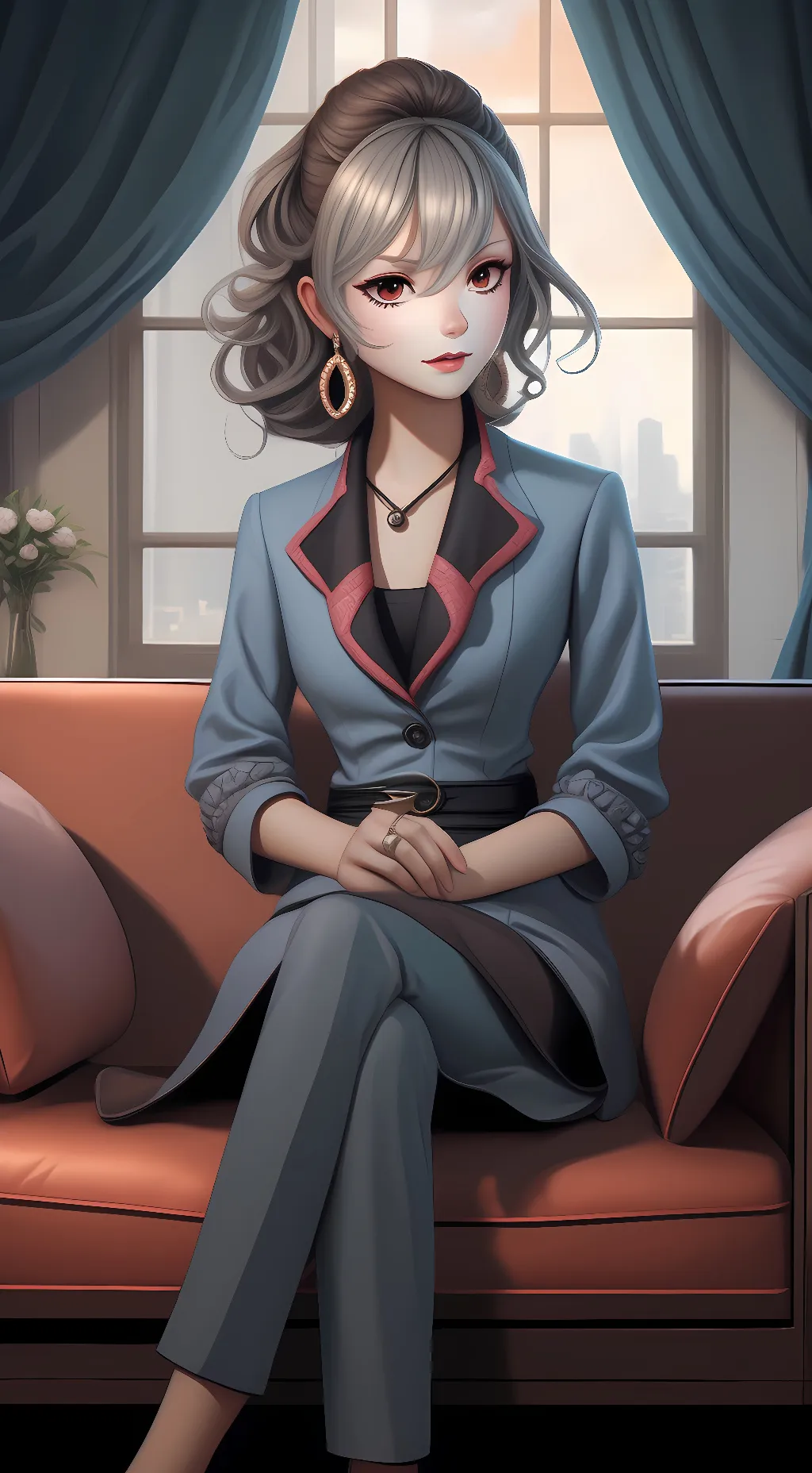 ai character: Luna background