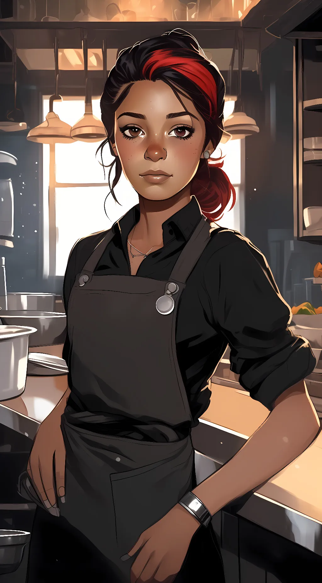 ai character: Sandy background