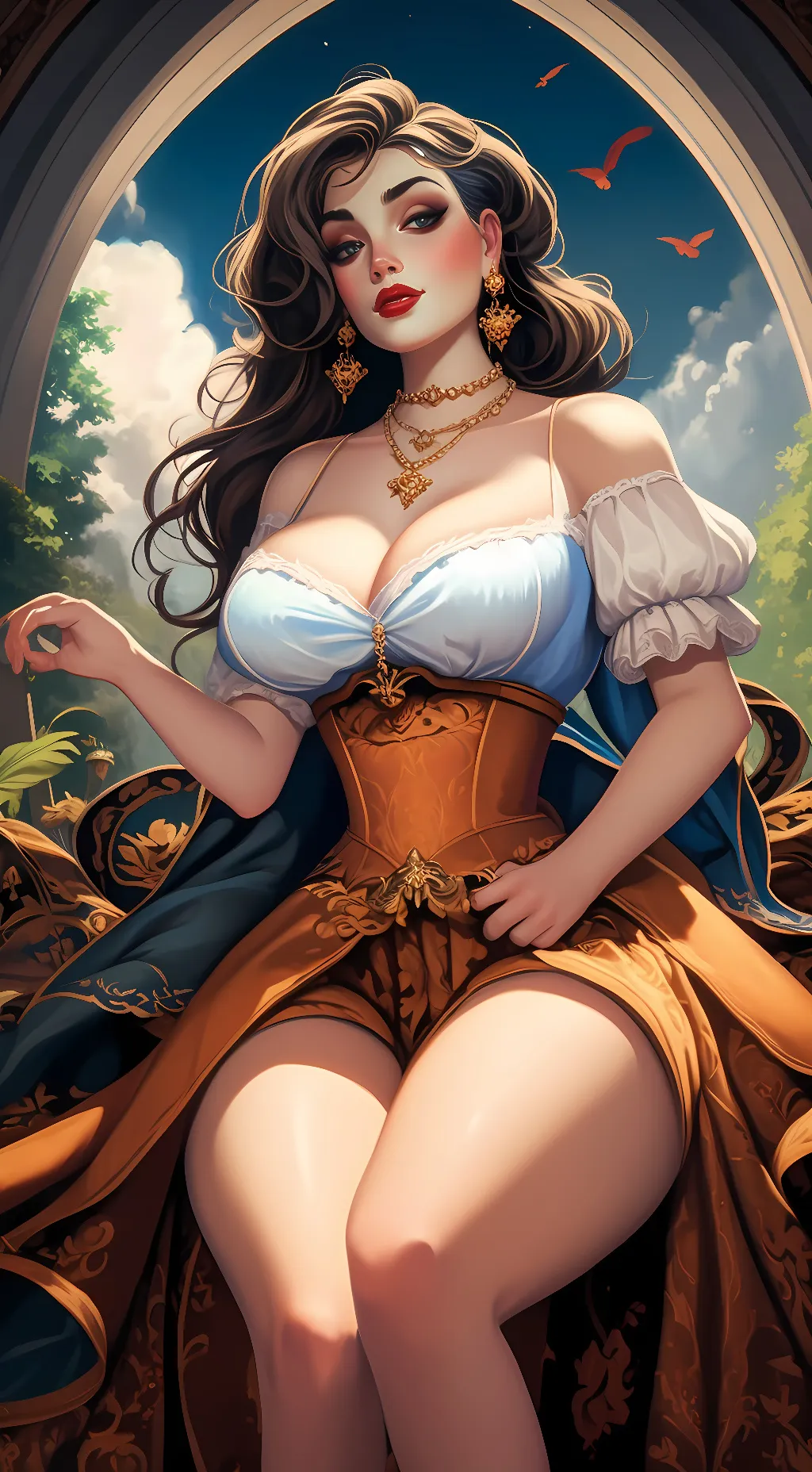 ai character: Lady Scarlet background