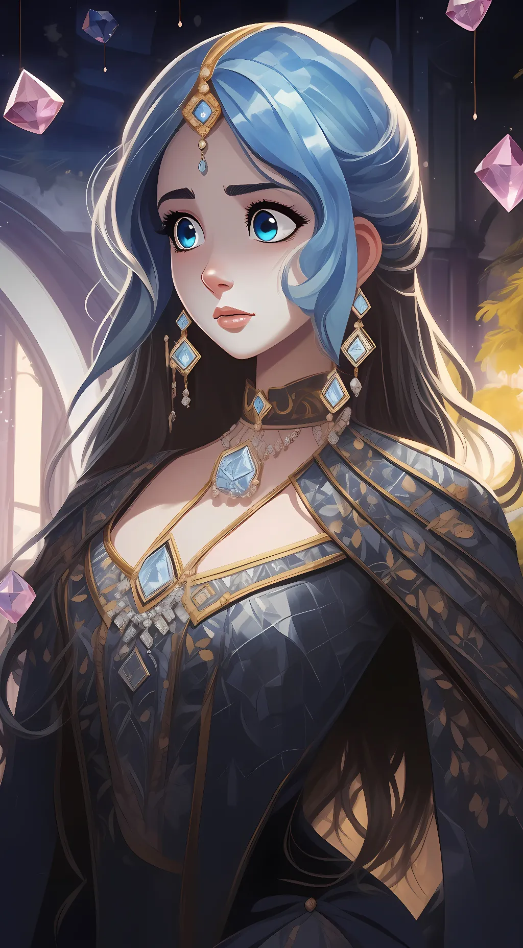 ai character: Blue Diamond (old) background