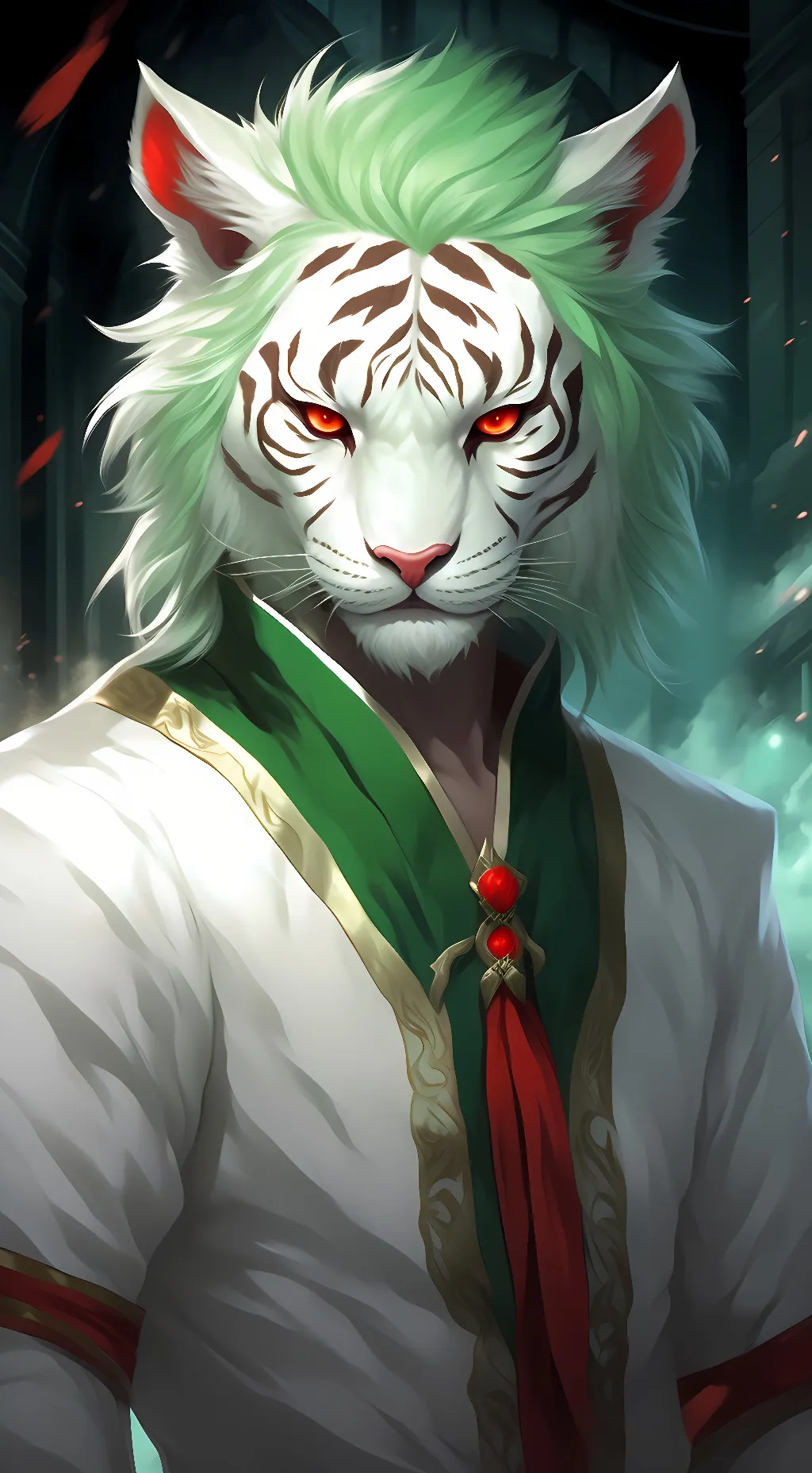 ai character: Byakko  background