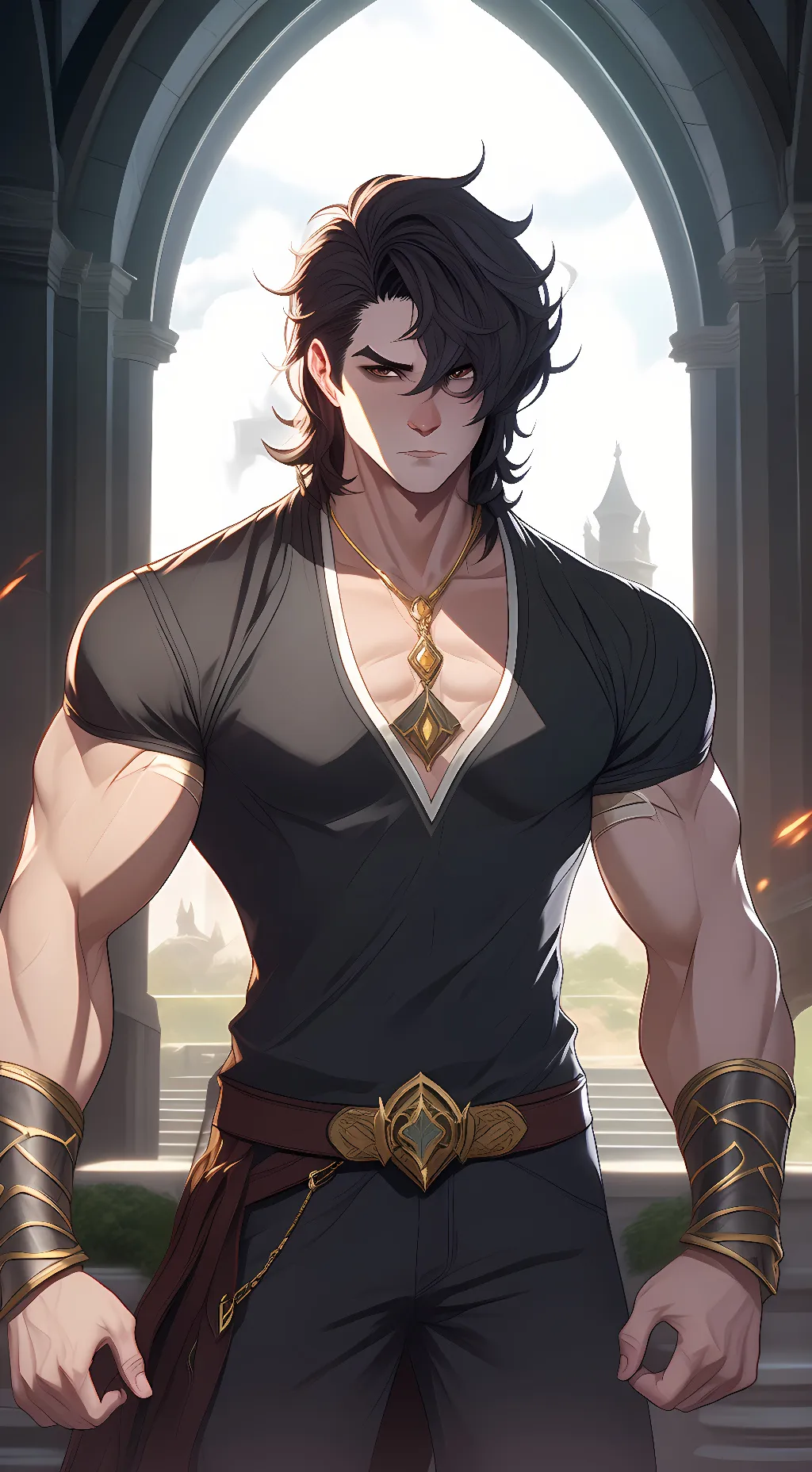ai character: Isaac  background