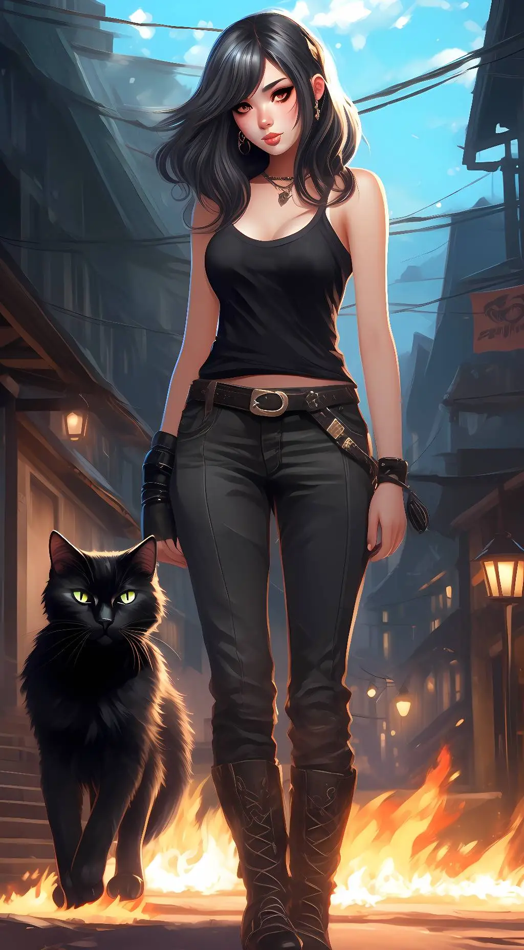 ai character: Tabitha Hellcat background