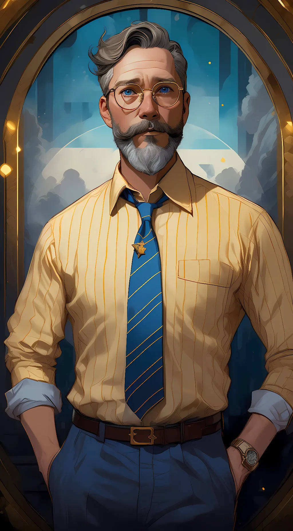 ai character: Steve Raglan(FNAF) background