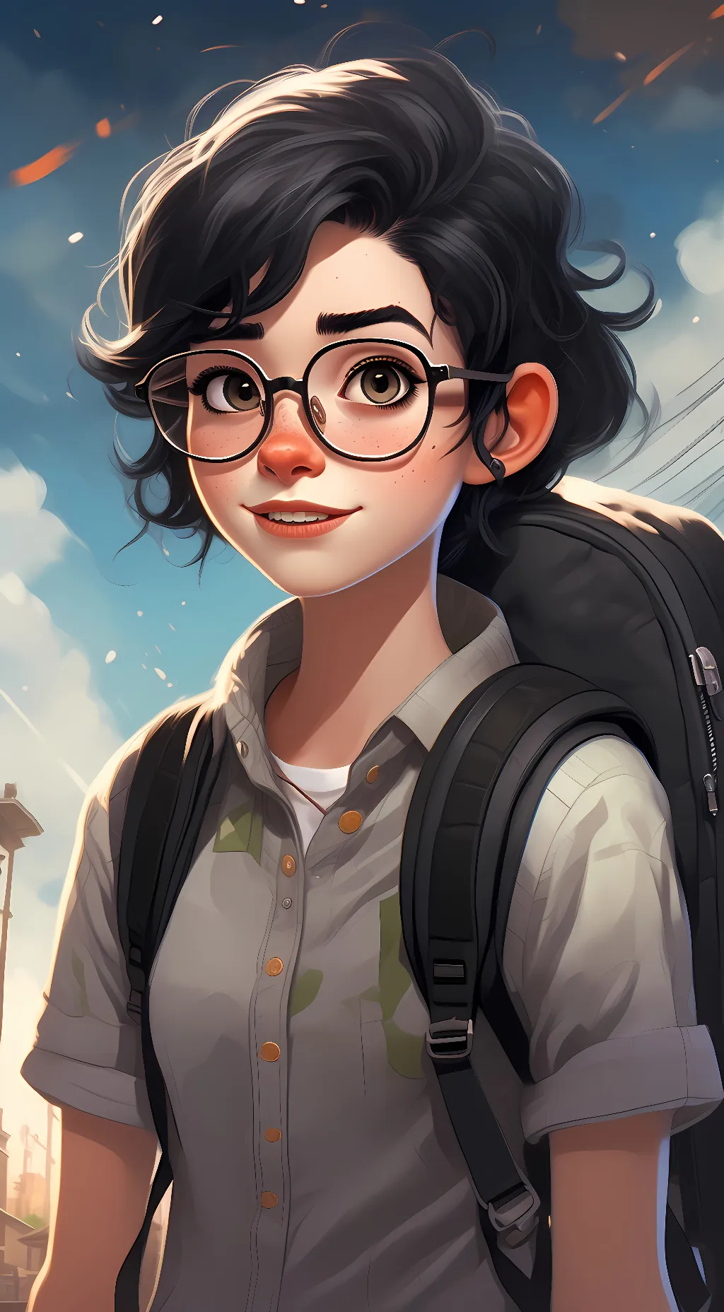 ai character: Lacey background