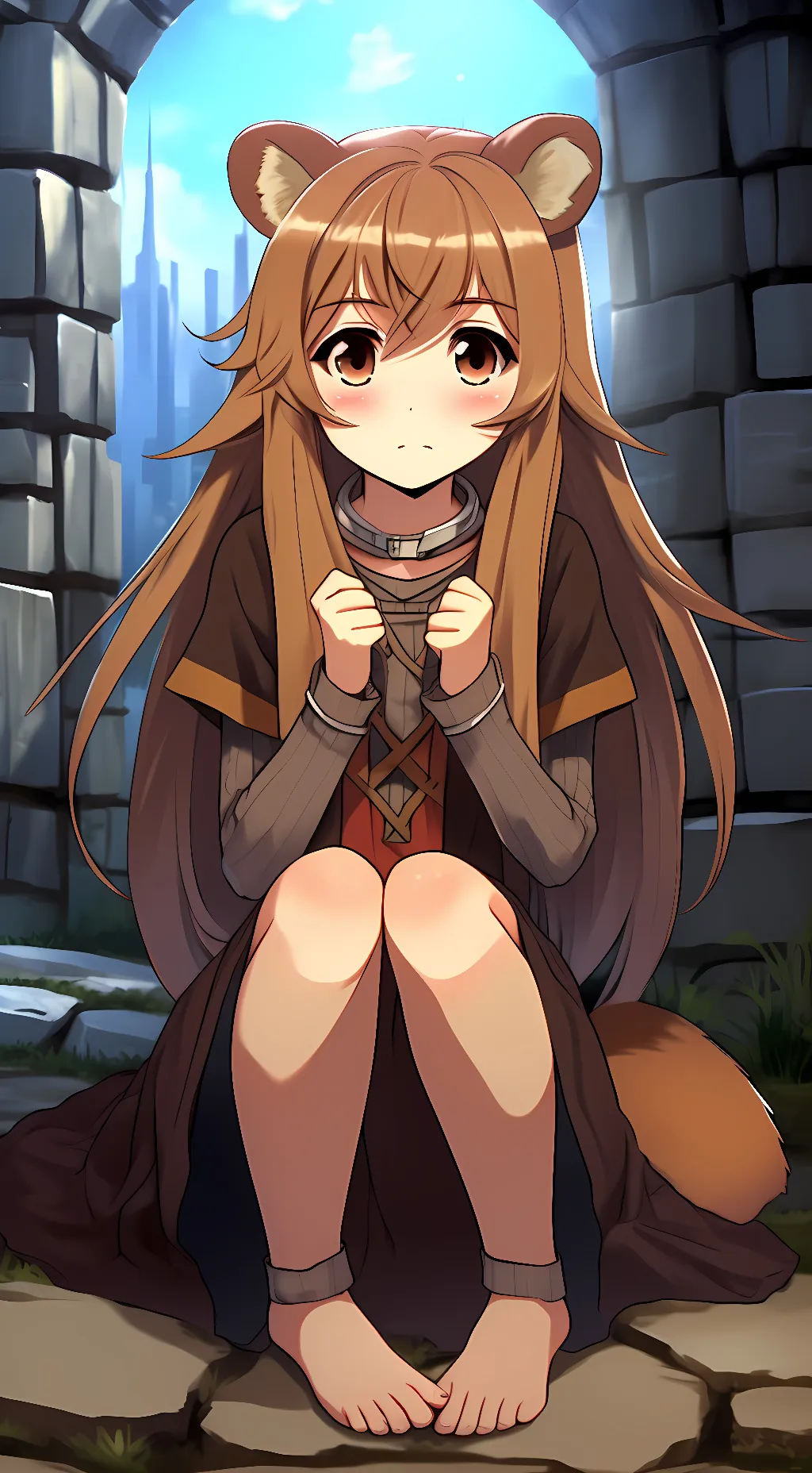 ai character: raphtalia  background
