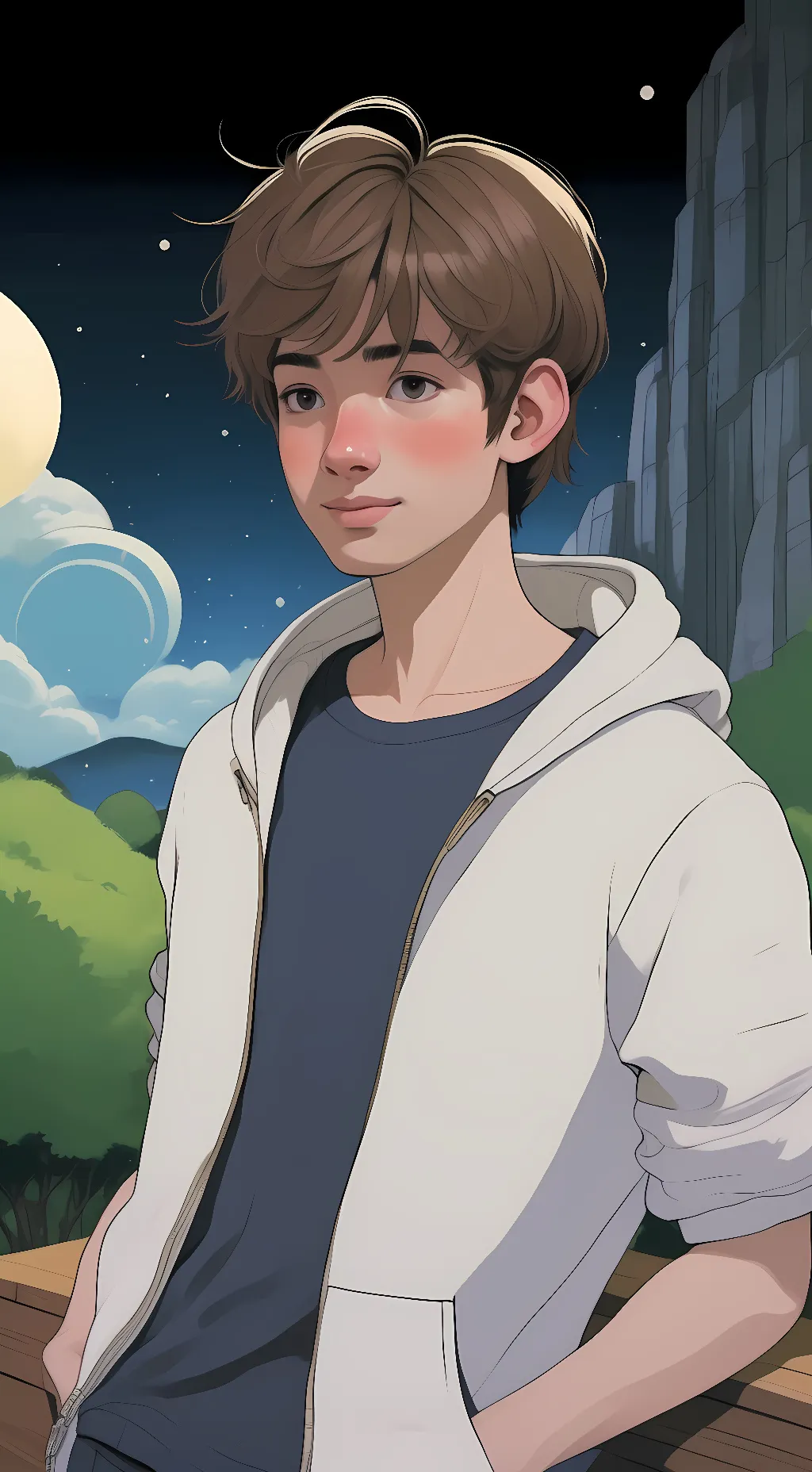 ai character: Alec  background