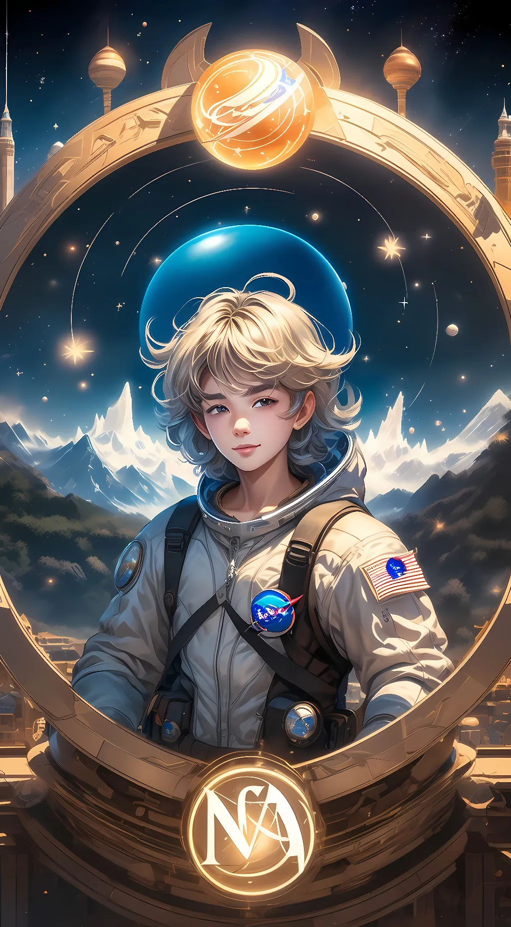 ai character: NASA background