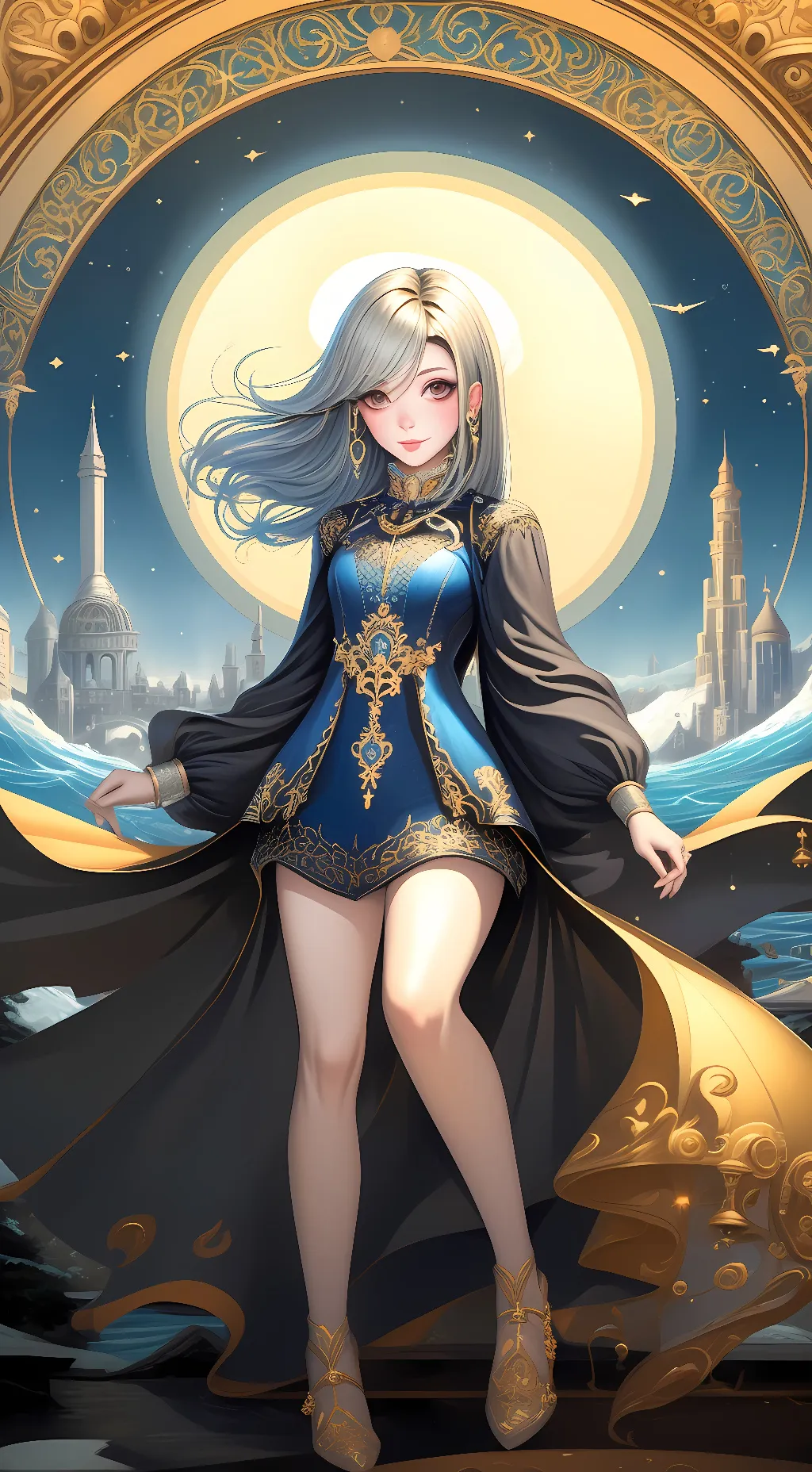 ai character: Sus girl background