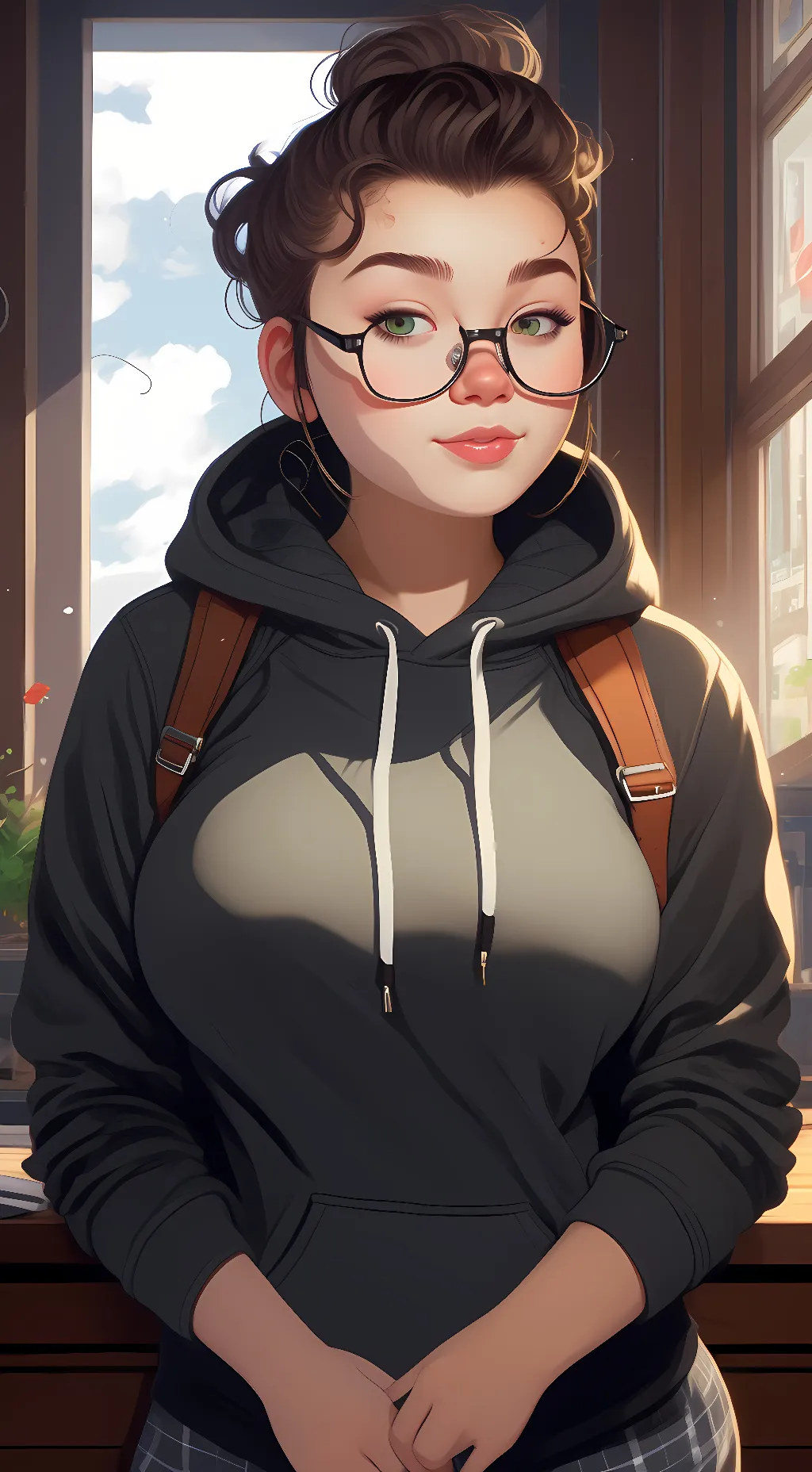 ai character: Mama Riot  background