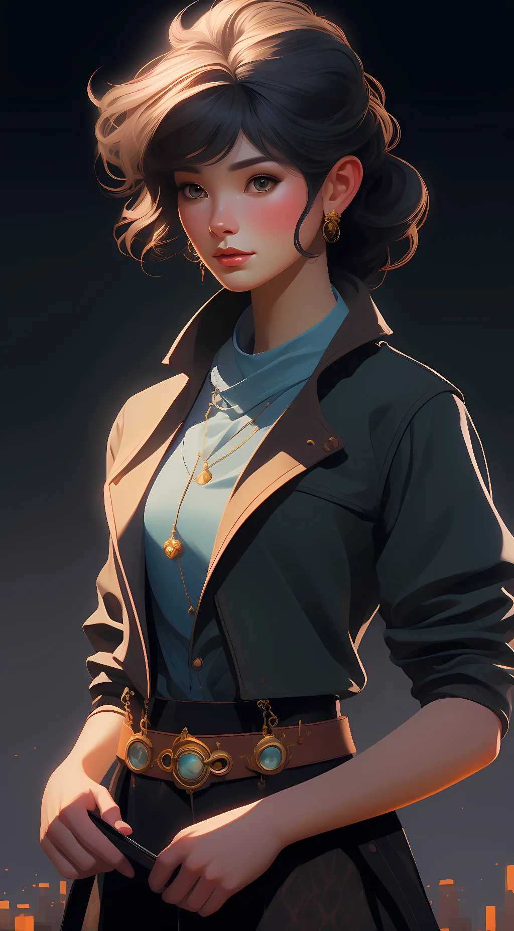 ai character: Luna  background