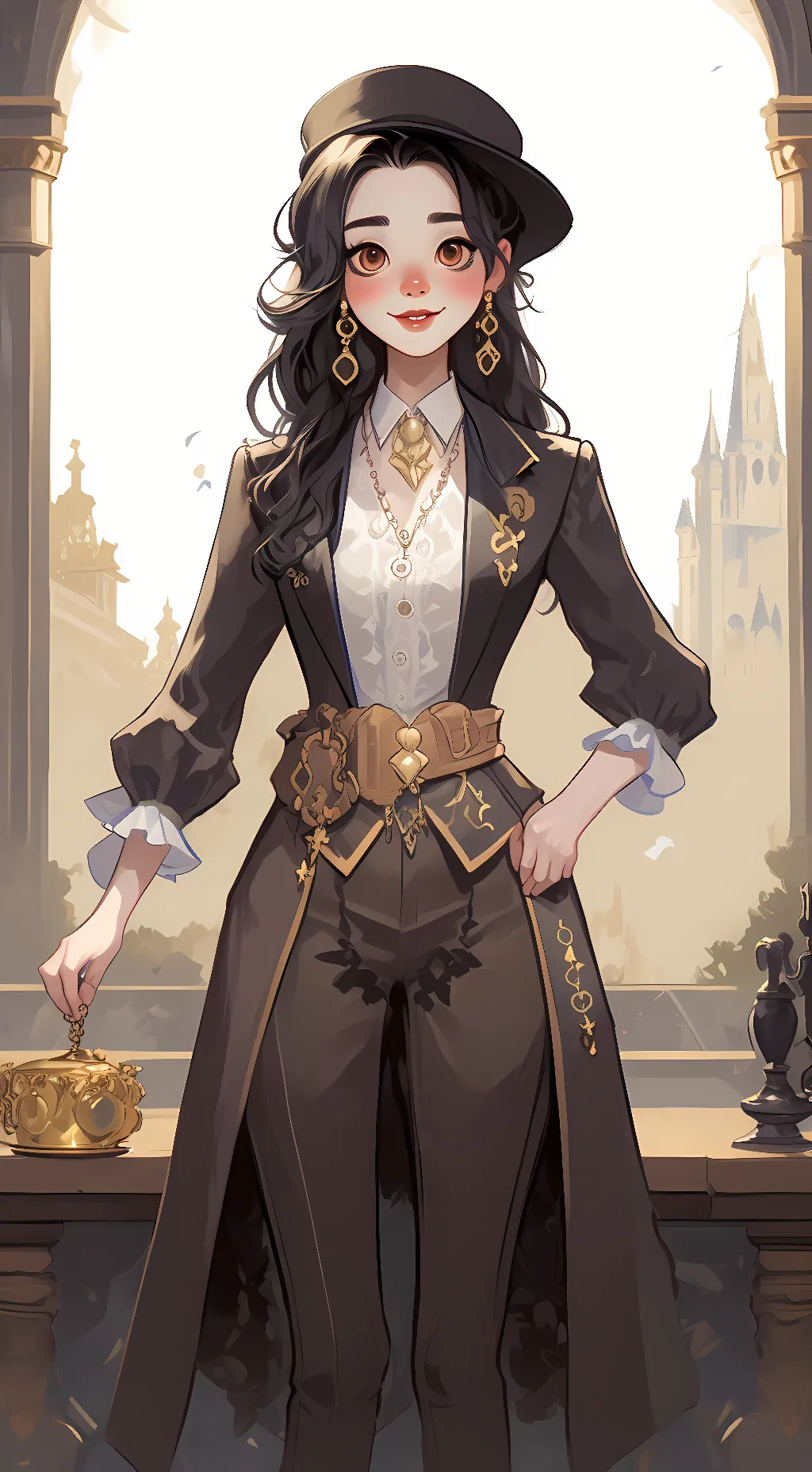 ai character: Katherine  background