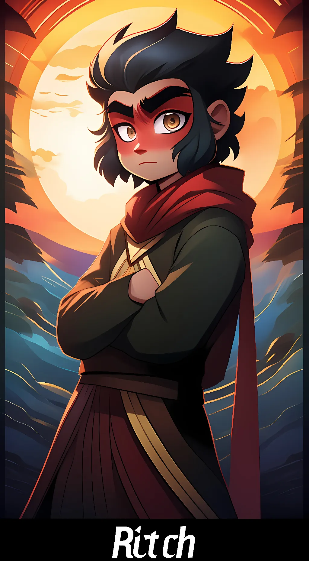 ai character: Macaque background