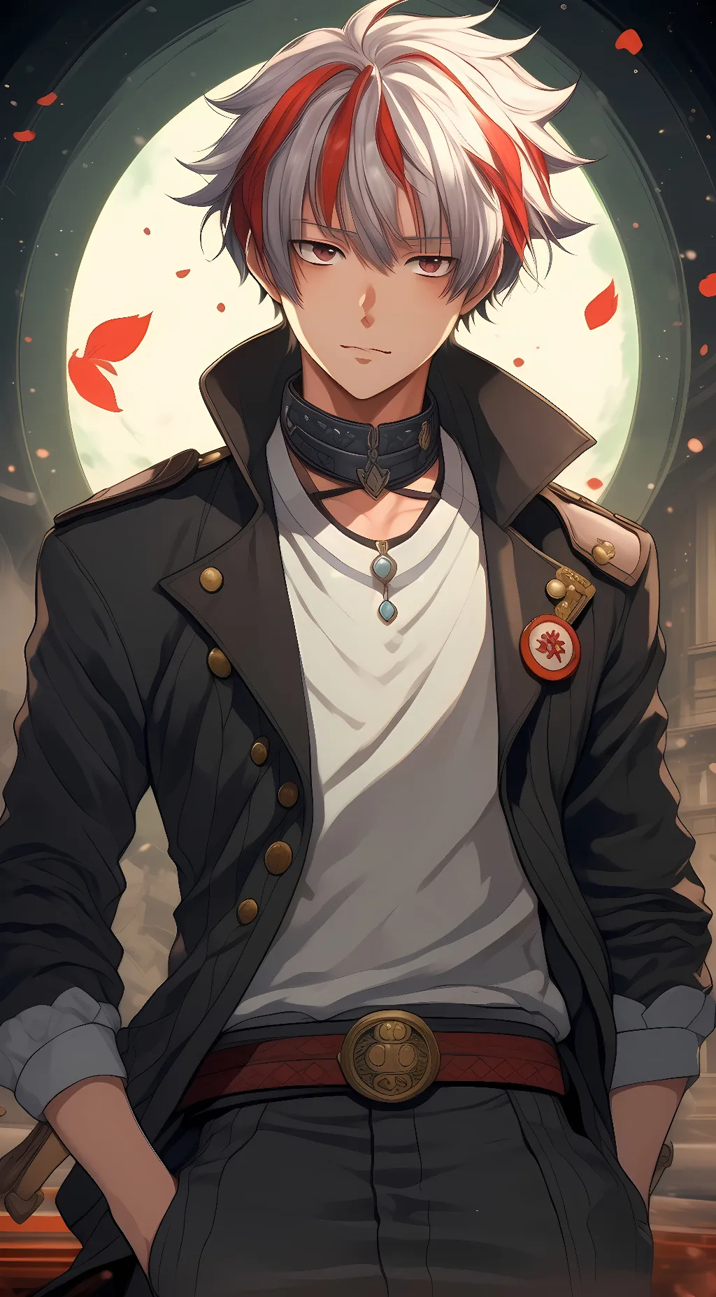 ai character: Shoto Todoroki  background