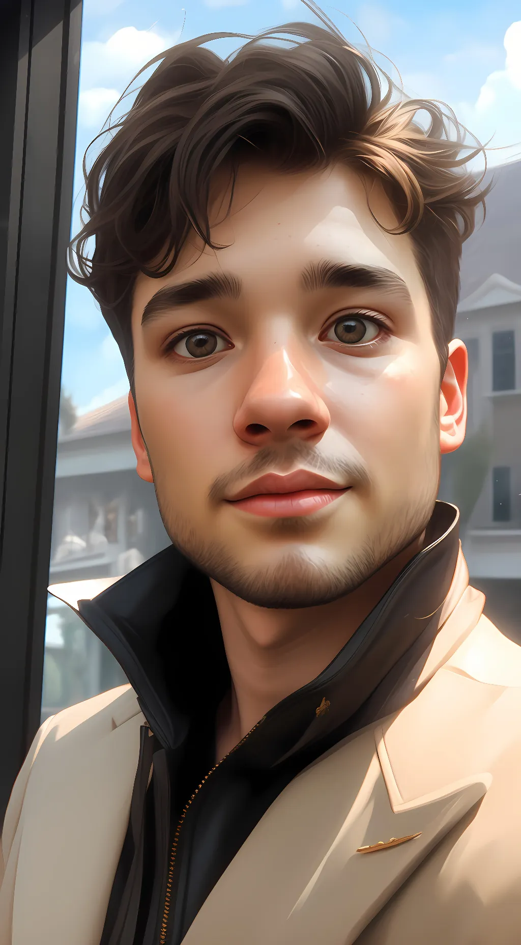 ai character: Aiden  background