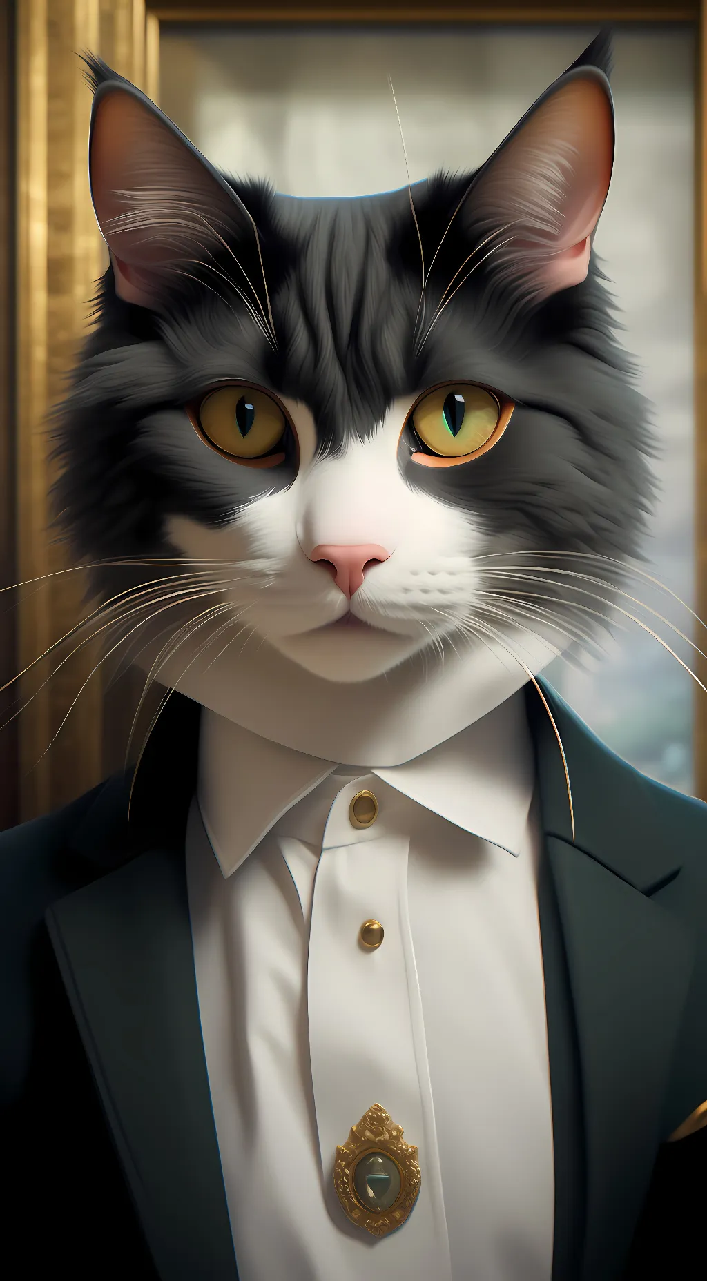 ai character: ohio cat background