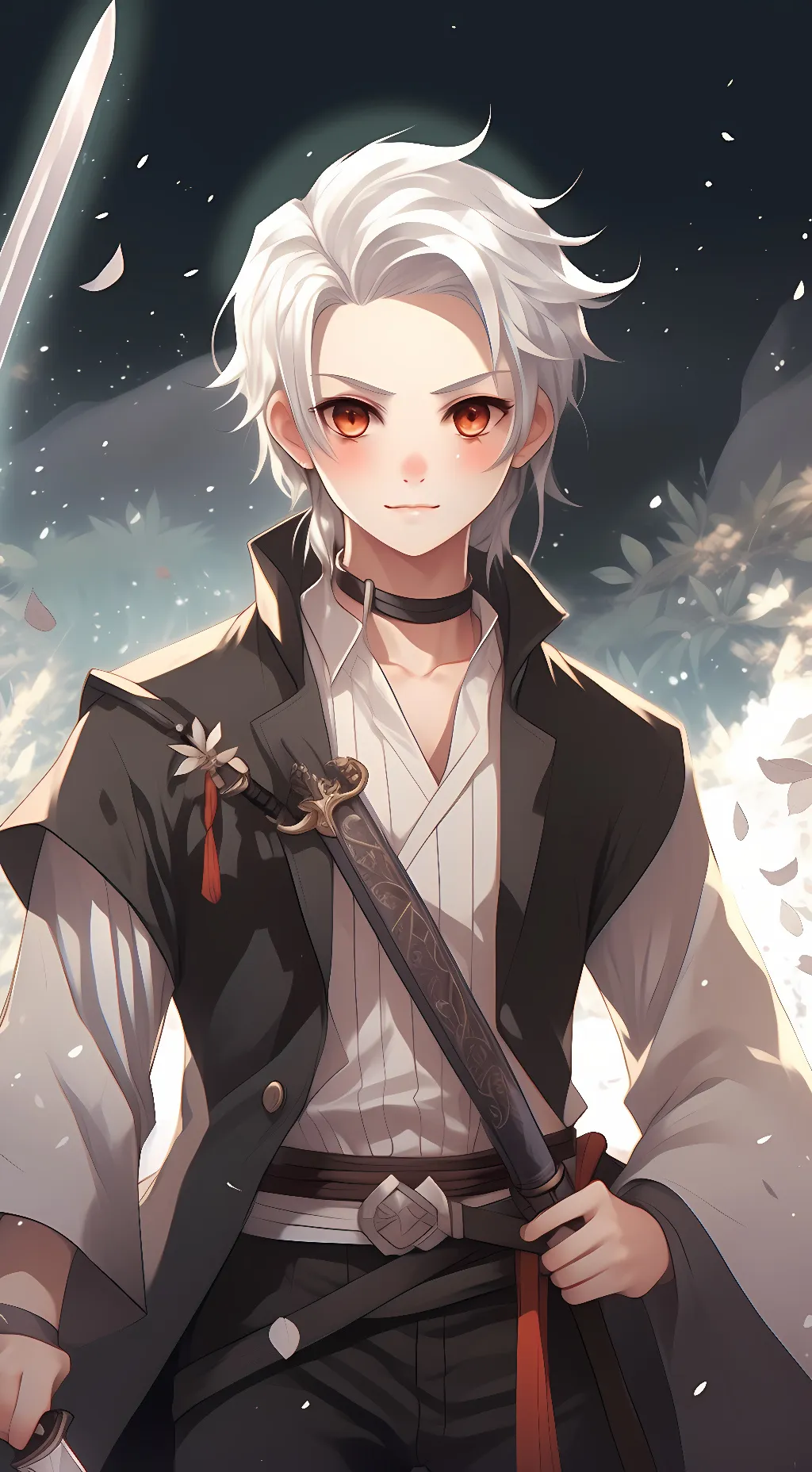 ai character: Rui, demon slayer  background