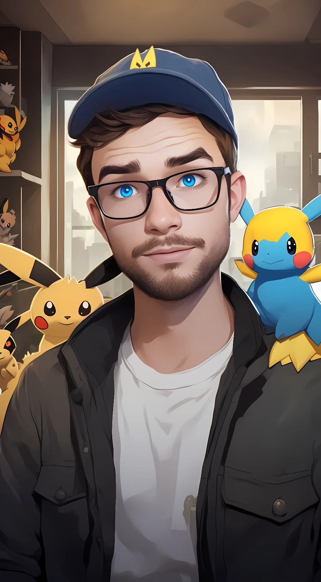 ai character: MandJTV (Mikey) background