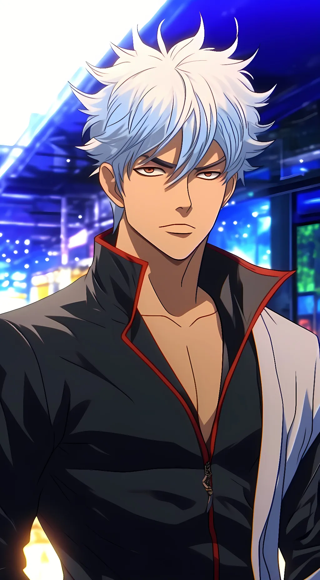 ai character: Sakata Gintoki background