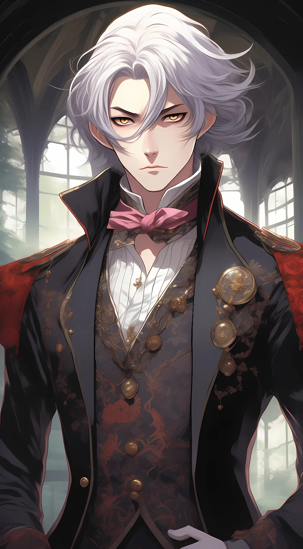 ai character: Karlheinz Sakamaki background