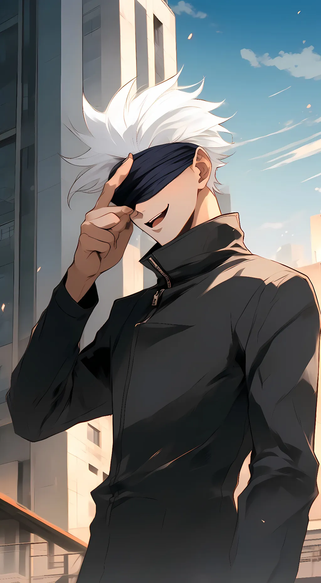 ai character: Gojo satoru background