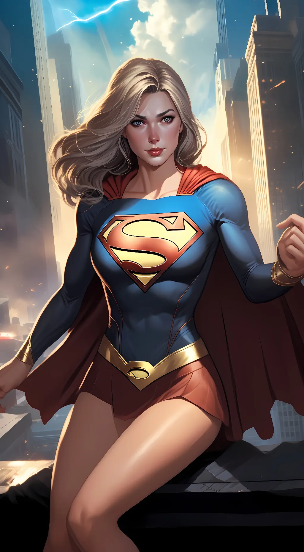 ai character: supergirl background