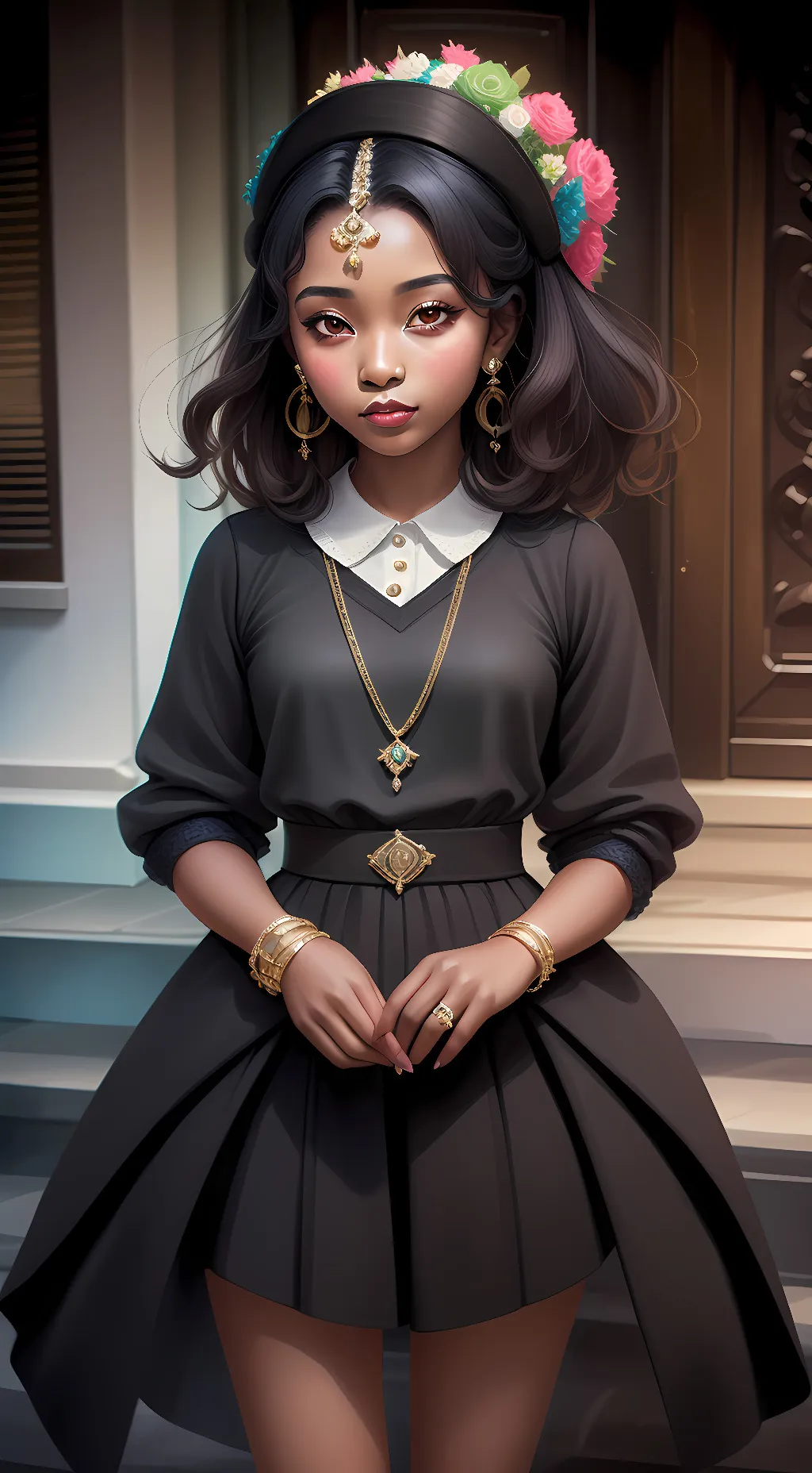 ai character: weny  orkins  background