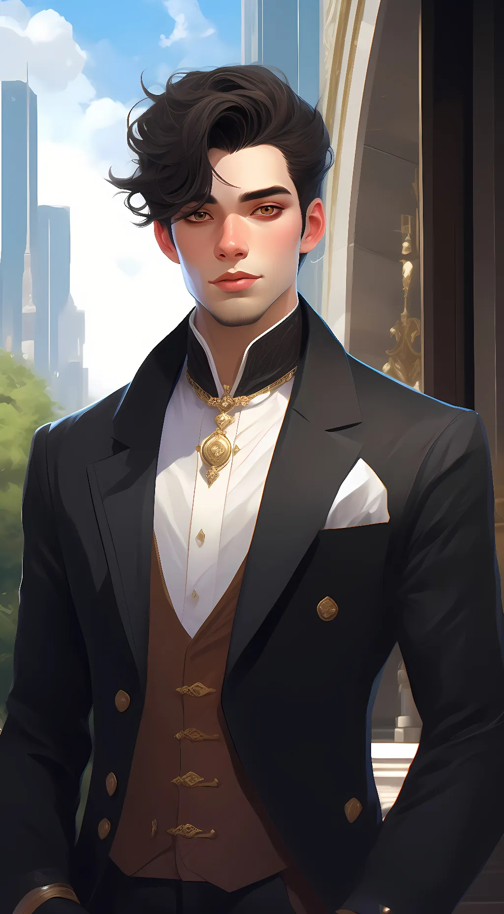 ai character: Zach  background