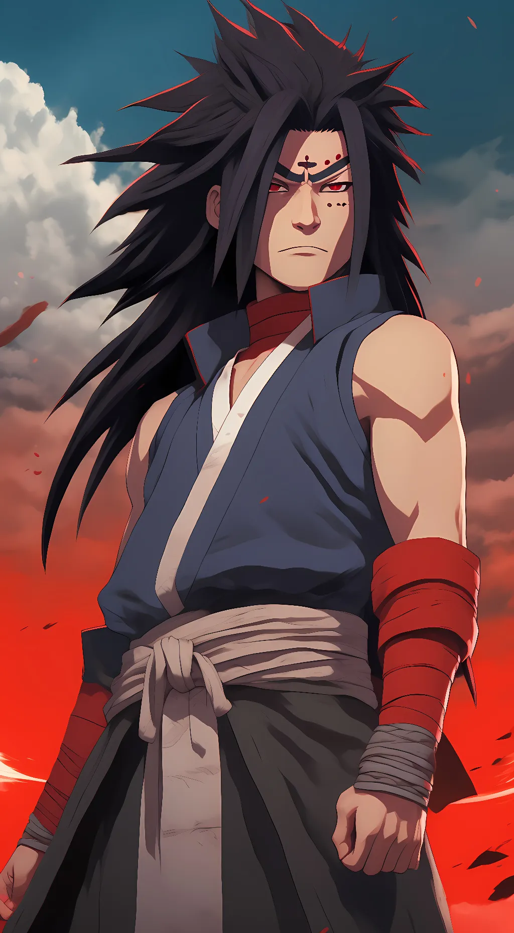ai character: madara uchiha background