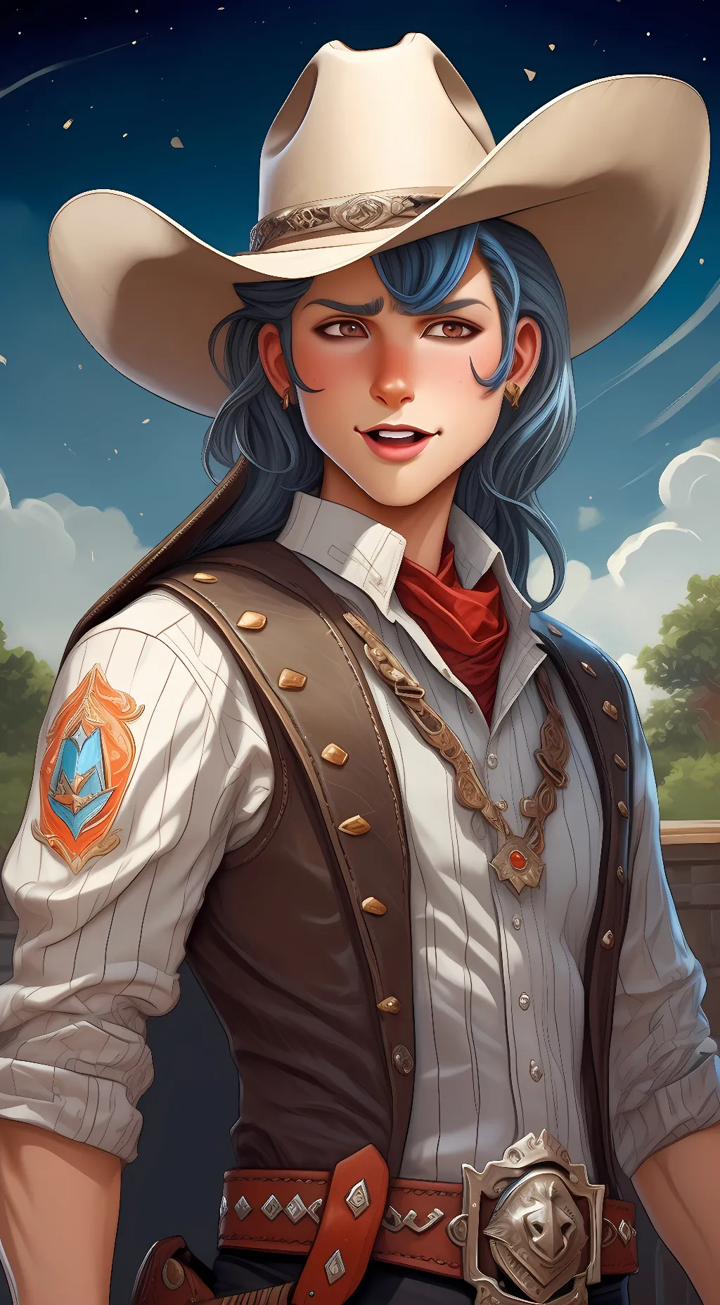 ai character: Vaquero wally background