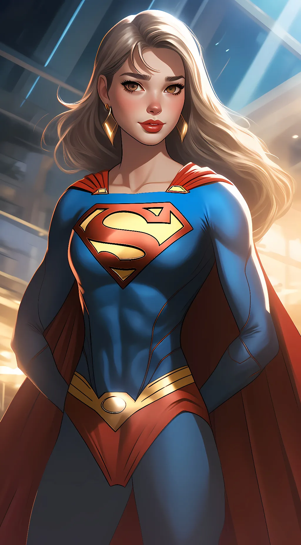 ai character: supergirl  background