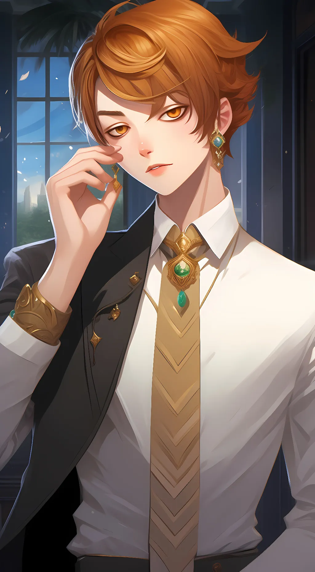 ai character: Pumpkin Spice background