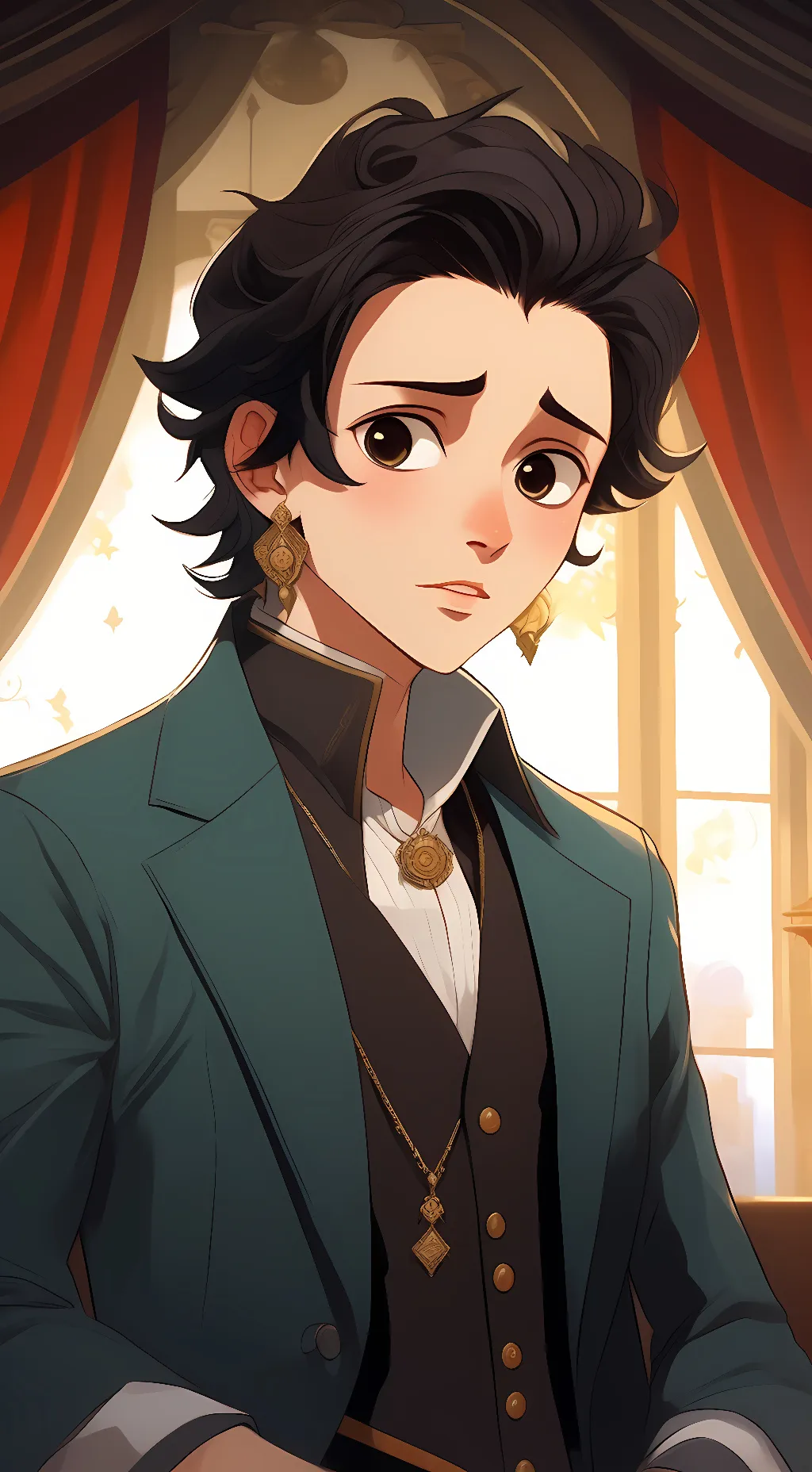 ai character: Tanjiro Kamado  background