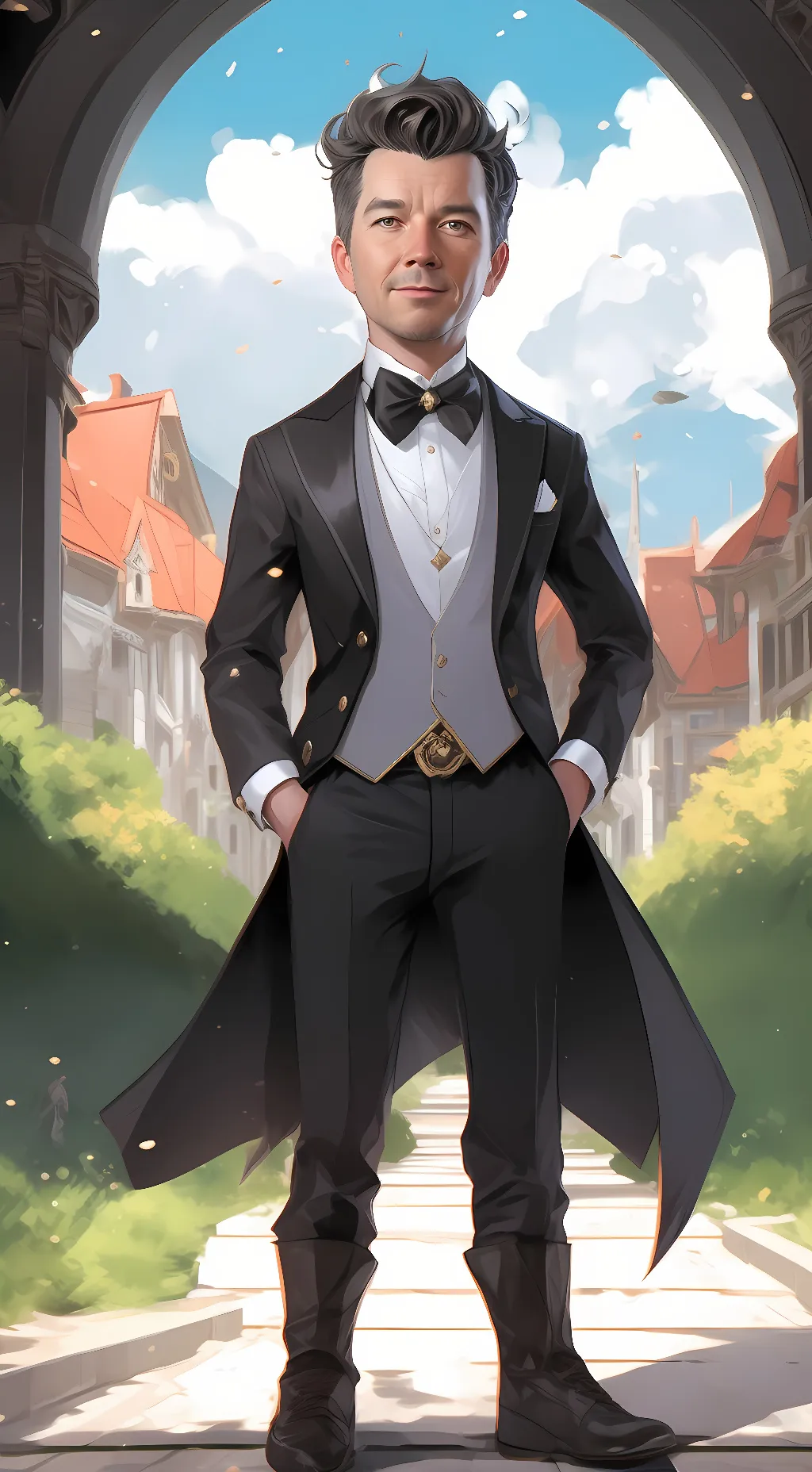 ai character: guy background