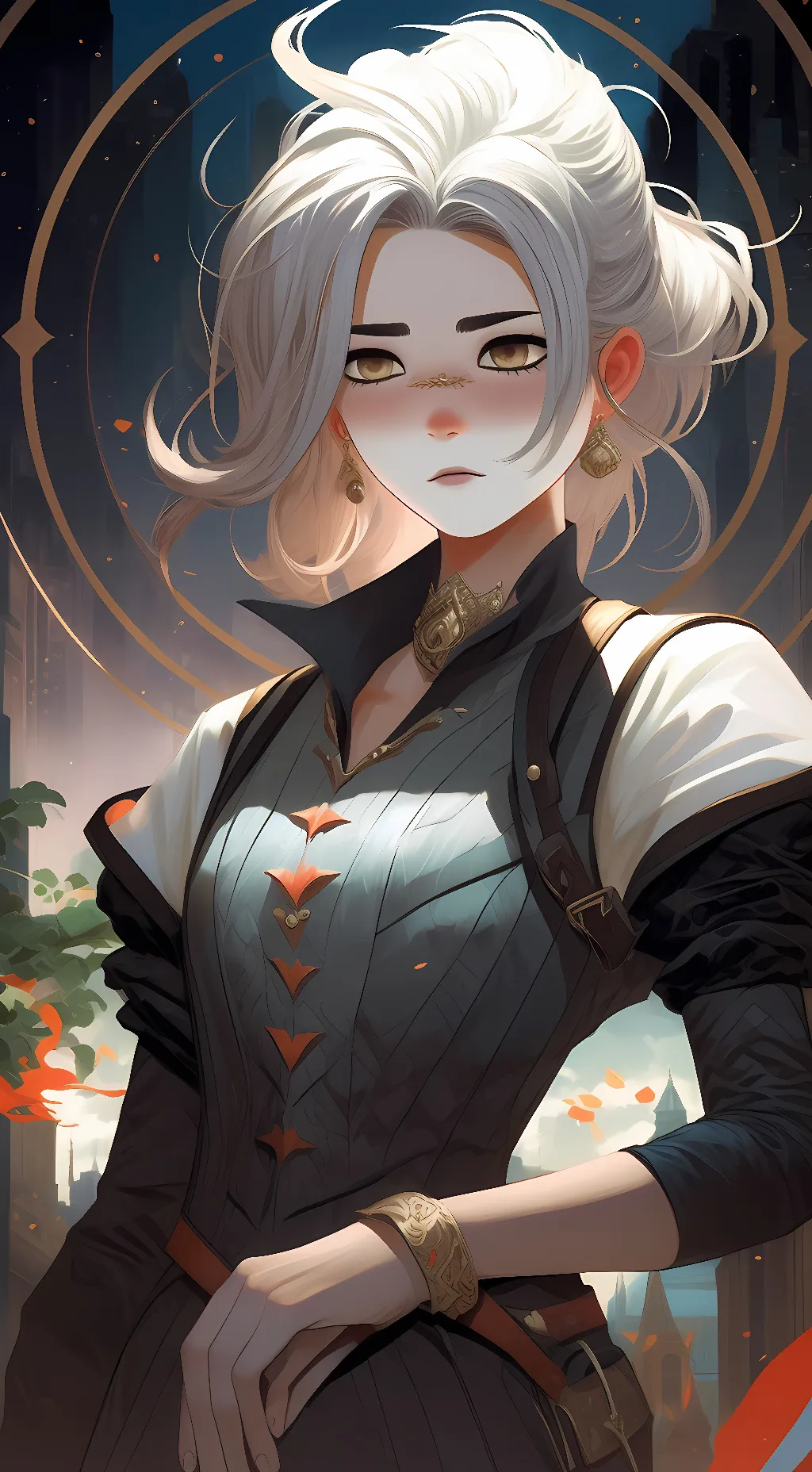 ai character: sky background