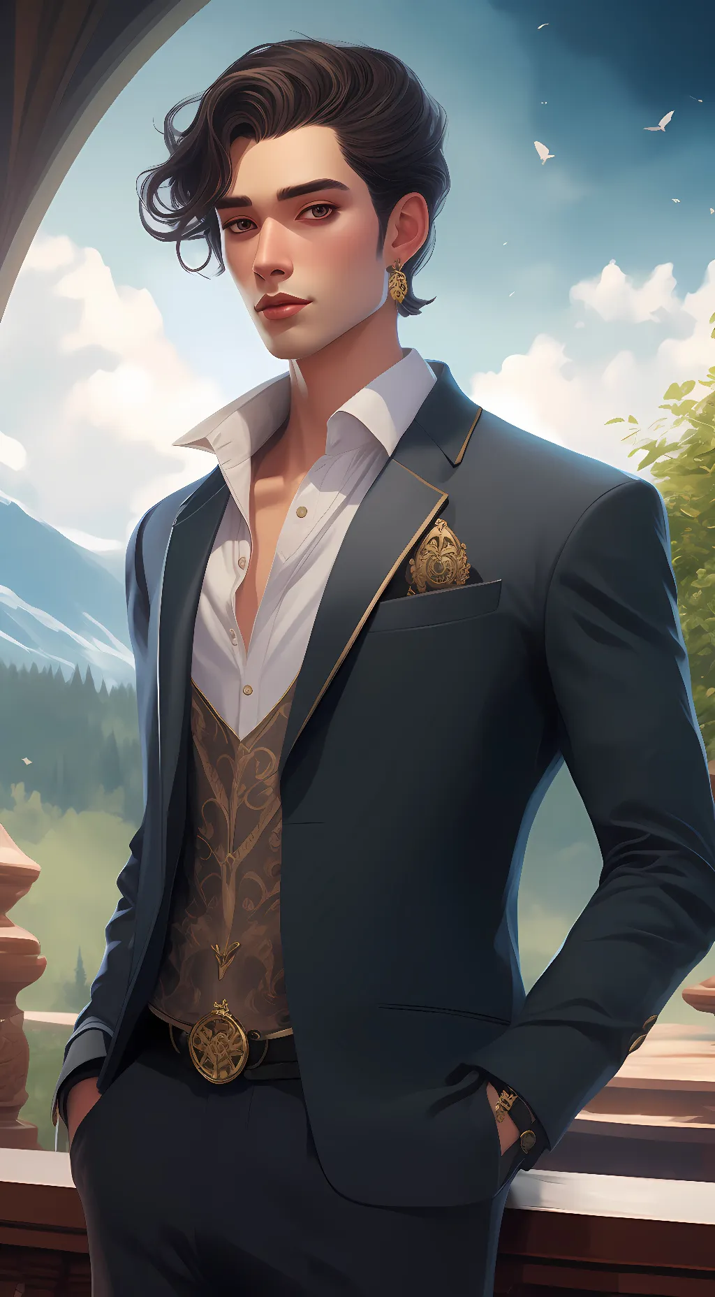 ai character: Jonathan  background