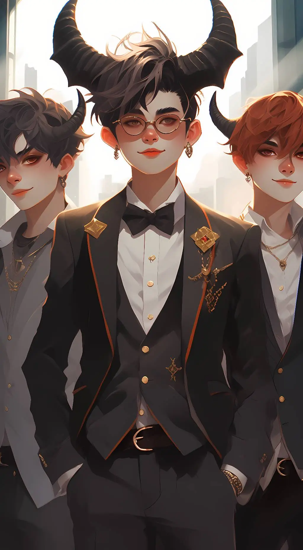 ai character: The Demon Brothers background
