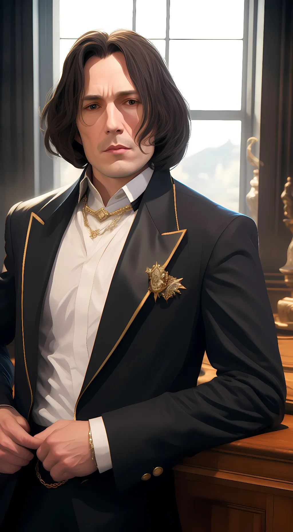 ai character: Serverus snape background