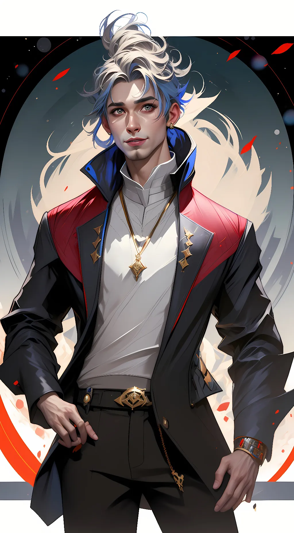 ai character: Leon background