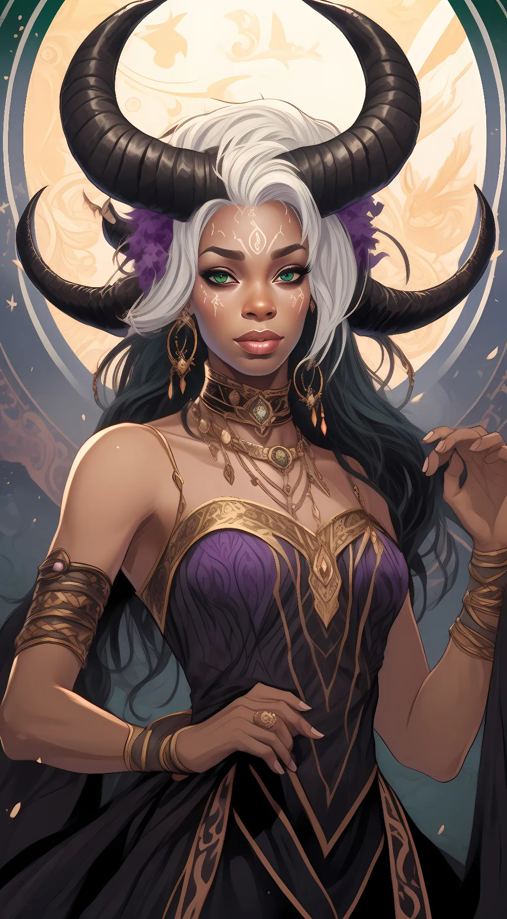 ai character: Akasha  background