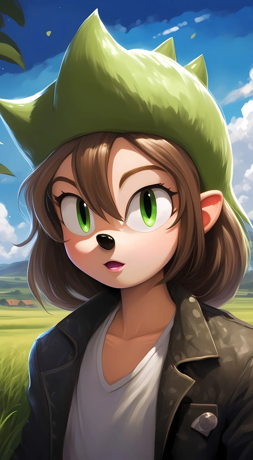 ai character: Cream the Rabbit background