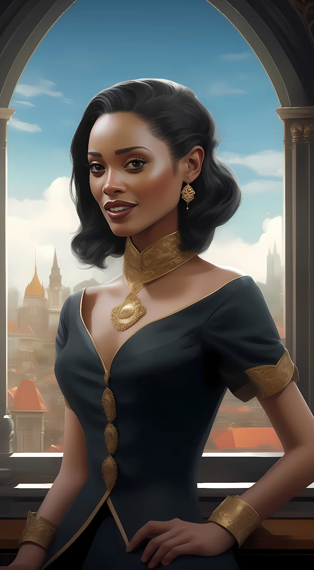 ai character: denise background