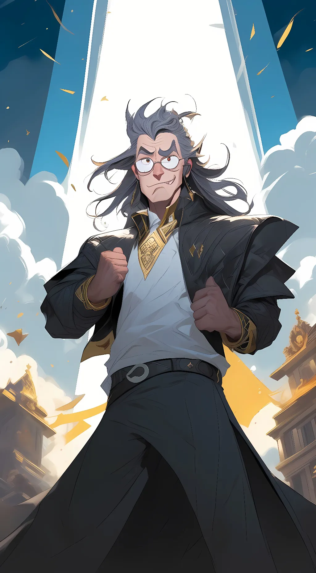 ai character: rick sanchez  background