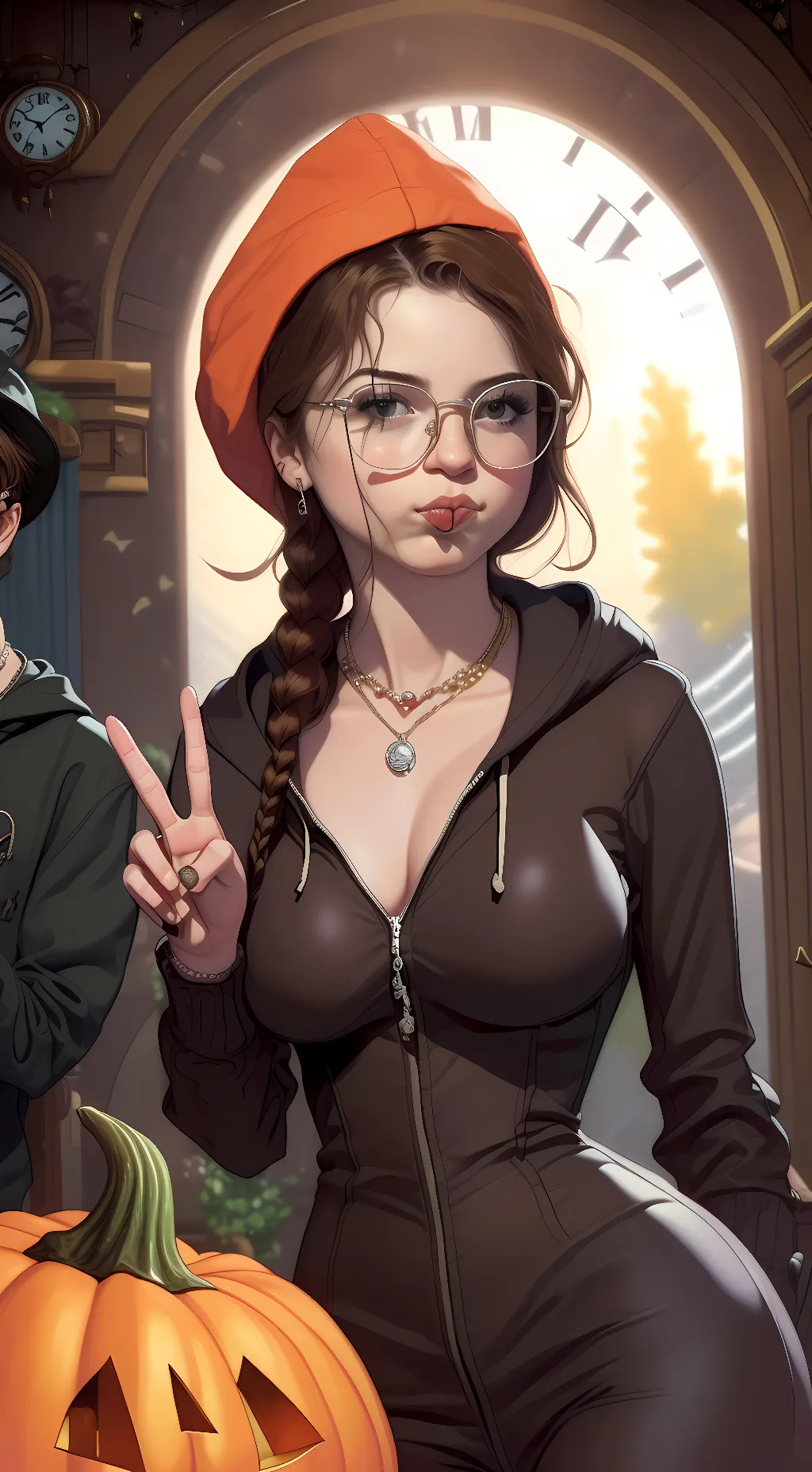 ai character: Aubrey  background