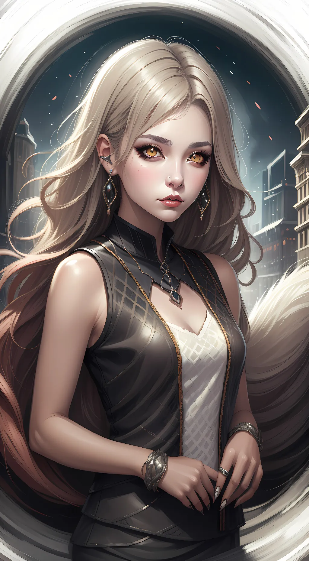 ai character: Natalie hora background