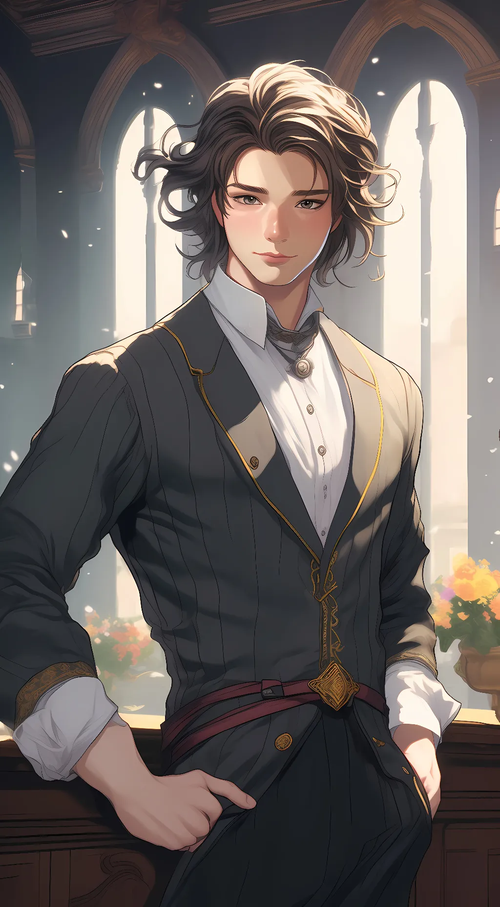 ai character: Mark background